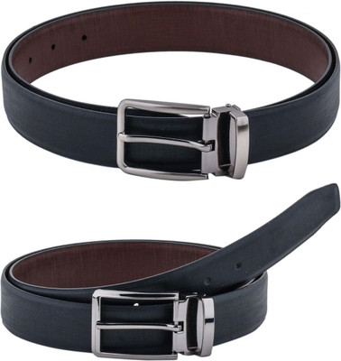 Pacific Gold Men Formal Brown, Black Artificial Leather Belt