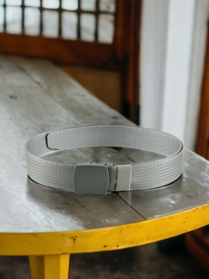 Winsome Deal Men Casual Grey Canvas Belt