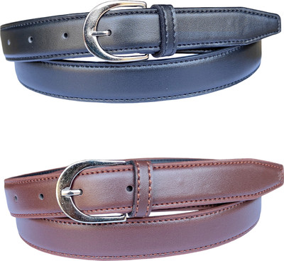 Delight Belts Girls Formal Black, Brown Artificial Leather Belt