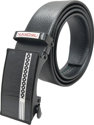 NUKAICHAU Boys Formal, Casual, Evening, Party Black Artificial Leather, Texas Leatherite Belt