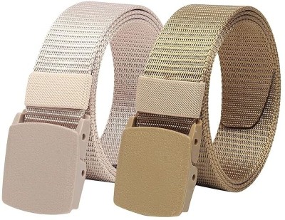 AT Fashion Men & Women Evening, Casual, Party, Formal Khaki, Beige Nylon Belt