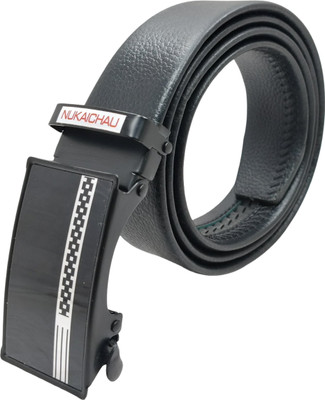 NUKAICHAU Boys & Girls Formal, Casual, Evening, Party Black Artificial Leather, Texas Leatherite Belt