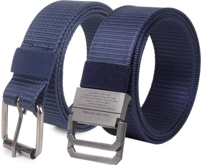 ZaF Men Casual, Formal Blue Nylon Belt