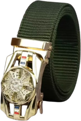 VELDTH Men Casual Green Nylon Belt