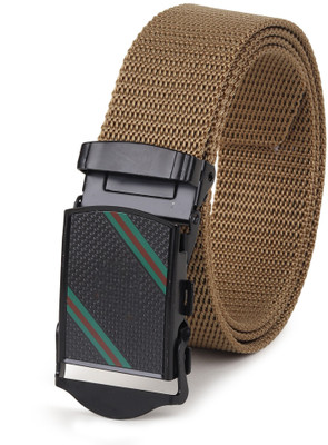 PROVOGUE Men Casual Beige Nylon Belt