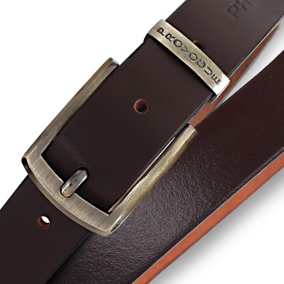 PROVOGUE Men Casual, Evening, Formal, Party Brown Genuine Leather Belt