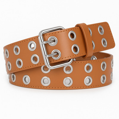 VEMILIO Men & Women Casual, Party Tan Artificial Leather Belt