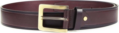 BONJOUR Men Formal Brown Genuine Leather Belt