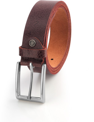 JI ACCESSORIES Men Casual, Party, Evening Brown Genuine Leather Belt