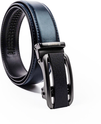 Elegavie Men Formal Blue Genuine Leather Belt