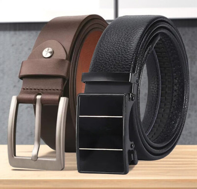 PROVOGUE Men Formal Multicolor Genuine Leather Belt