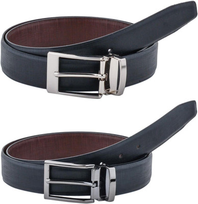 Pacific Gold Men Formal Black, Black Artificial Leather Belt