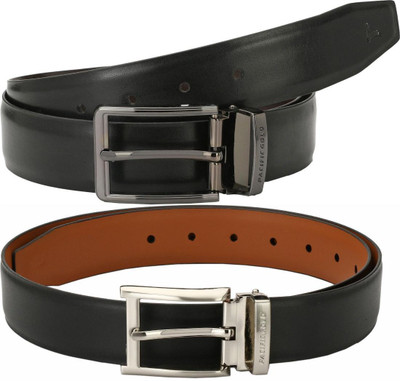 Pacific Gold Men Formal Brown, Black, Tan, Black Artificial Leather Belt