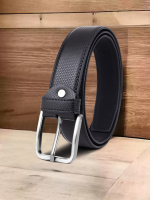 PROVOGUE Men Casual, Evening, Formal, Party Black Artificial Leather Belt