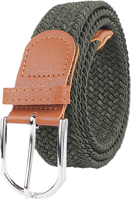 ZEVORA Men & Women Green Canvas Belt