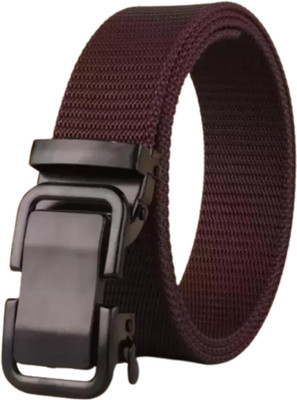 Icongadget Men Casual, Formal, Evening, Party Brown Nylon Belt