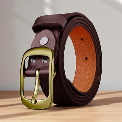 Roadster Men Formal Brown Genuine Leather Belt
