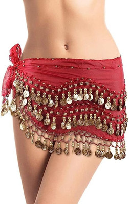 Aditya Fashion World Women Casual Red, Gold Metal Belt