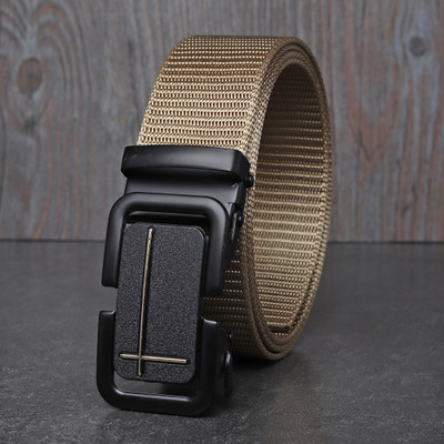 zaphod Men Beige Nylon Belt