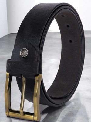 KILLER Men Formal, Casual, Evening, Party Black Artificial Leather Belt