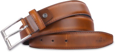 The CLOWNFISH Men Formal Tan Genuine Leather Belt