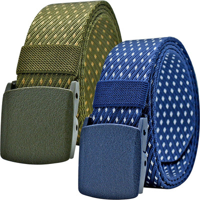 PROVOGUE Men Casual Green, Blue Nylon Belt