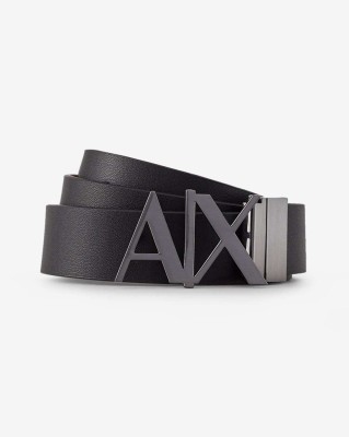 Beltly Belts & Accessories Men Evening, Party Black Genuine Leather Reversible Belt