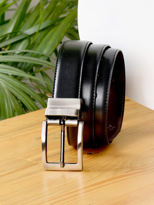 ZEVORA Men Casual, Formal Black Genuine Leather Reversible Belt