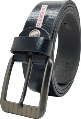 NUKAICHAU Boys Formal, Casual, Evening, Party Black Genuine Leather Belt