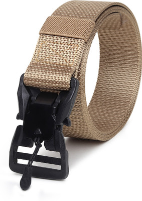 SunShopping Men Casual Beige Nylon Belt