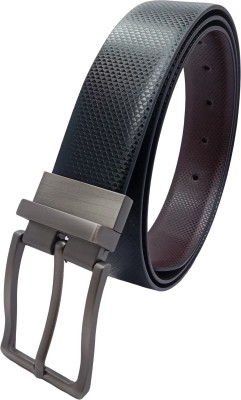 NUKAICHAU Men Formal, Casual, Evening, Party Black, Brown Artificial Leather, Texas Leatherite Reversible Belt