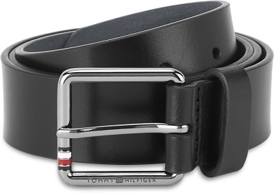 TOMMY HILFIGER Men Casual Black Genuine Leather Belt