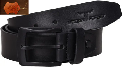 Alton Boys & Girls Casual, Party, Evening, Formal Black Genuine Leather Reversible Belt