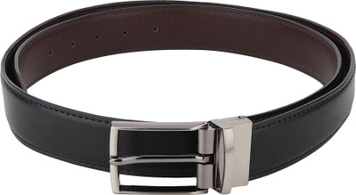 Roadster Men Formal, Casual, Evening, Party Black Artificial Leather Reversible Belt