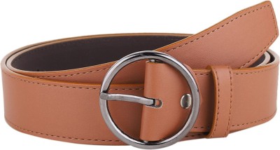 SAMTROH Women Casual, Evening, Formal, Party Tan Artificial Leather Belt