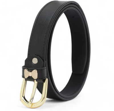 Dressberry Women Formal, Casual, Evening, Party Black Artificial Leather Belt