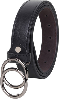 Mast & Harbour Women Formal, Casual, Evening, Party Black Artificial Leather Belt