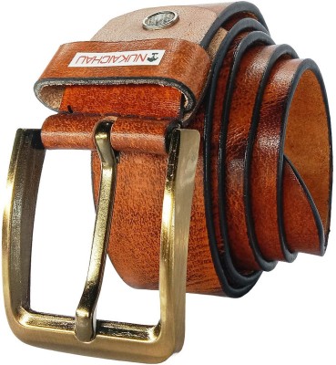 NUKAICHAU Boys Formal, Casual, Evening, Party Brown Genuine Leather Belt