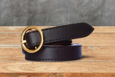 AZIBO Women Casual, Evening, Formal, Party Black Texas Leatherite Belt