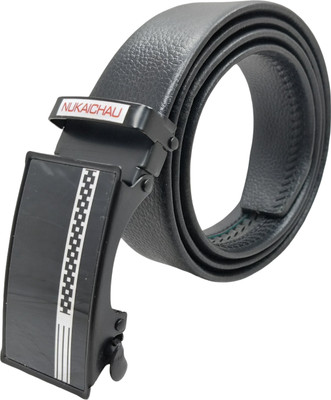 NUKAICHAU Boys Formal, Casual, Evening, Party Black Artificial Leather, Texas Leatherite Belt