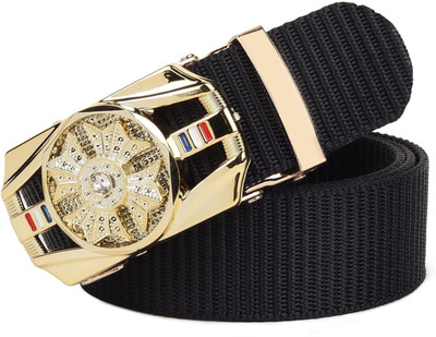 TPM Men Casual, Evening, Formal, Party Gold Nylon Belt