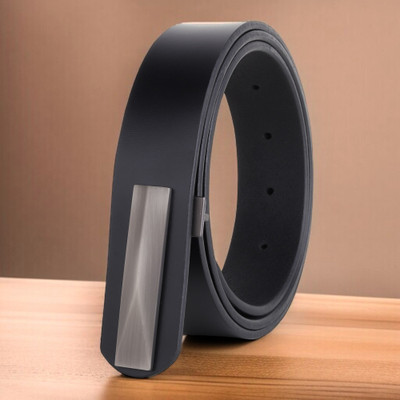 PROVOGUE Men Formal Black Genuine Leather Belt
