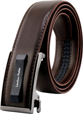 Leather Patta Men Formal Brown Genuine Leather Belt