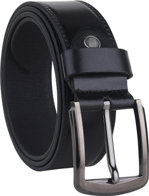 Roadster Men Formal Black Genuine Leather Belt