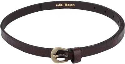 Aditi Wasan Women Formal Brown Genuine Leather Belt