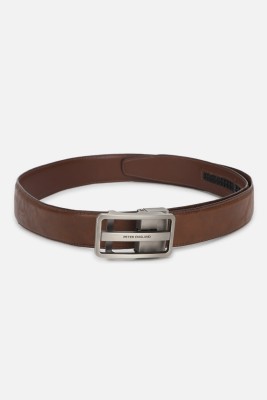 PETER ENGLAND Men Brown Genuine Leather Belt