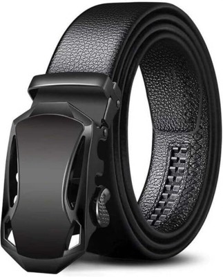 ZEVORA Men Casual, Formal, Party Black Texas Leatherite Belt