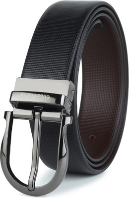Elite Crafts Men Formal, Casual, Party, Evening Grey Genuine Leather Reversible Belt