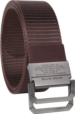 LOOPA Men Casual Brown Nylon Belt