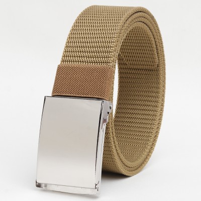 Winsome Deal Men Casual Tan Canvas Belt